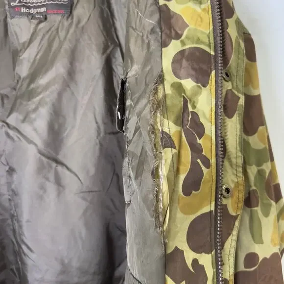 Vintage Lakestream Hodgman Men Large Jacket Camo Utility Hunting Fishing Outdoor - Picture 8 of 16